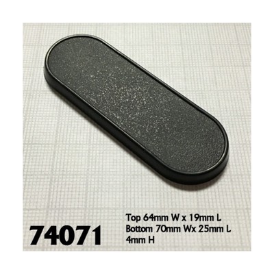 Reaper Mini Base 70x25mm Oval Gaming Base New