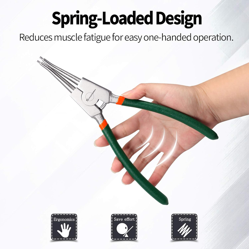 9-Inch Circlip Heavy Duty Snap Pliers External Retaining Ring Removal Tool NEW