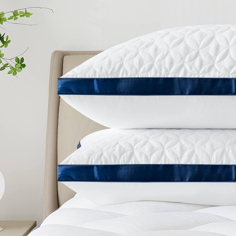Pillows Queen Size Set of 2, Cooling Pillow Hotel Luxury Queen Bed Pillows 2 Pac