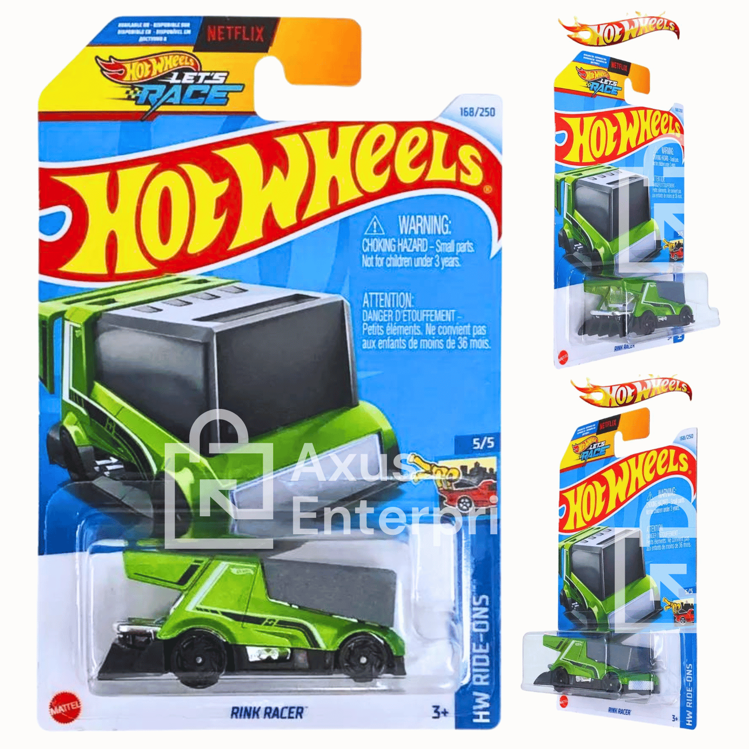 RACING CHAMPIONS HOT ROD 5パック 2個セット Hot Wheels Rink Racer Green #168/250 Mainline 2024 New 5/5