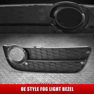 Для 08-12 Audi A5 1шт Черная накладка противотуманной фары переднего пассажира с правой стороны в стиле OE