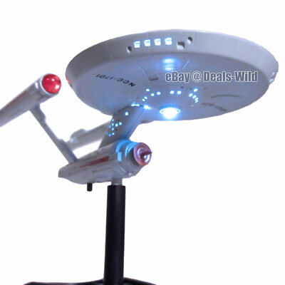Star Trek USS Enterprise Light Up NCC-1701 Ship Desk Display Model TOS Original