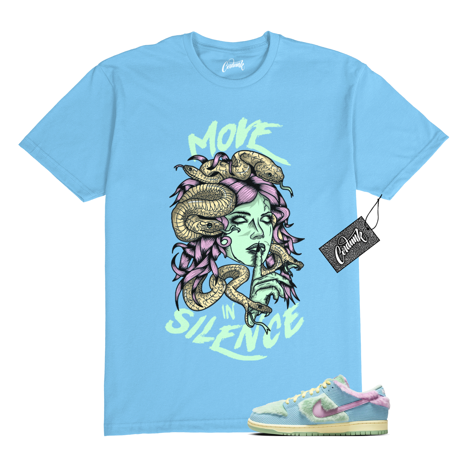 アイドル PLAVE T-SHIRT LIGHT BLUE Blue Cloud Womens Shirt, Prince Vaporwave Aesthetic, Blue