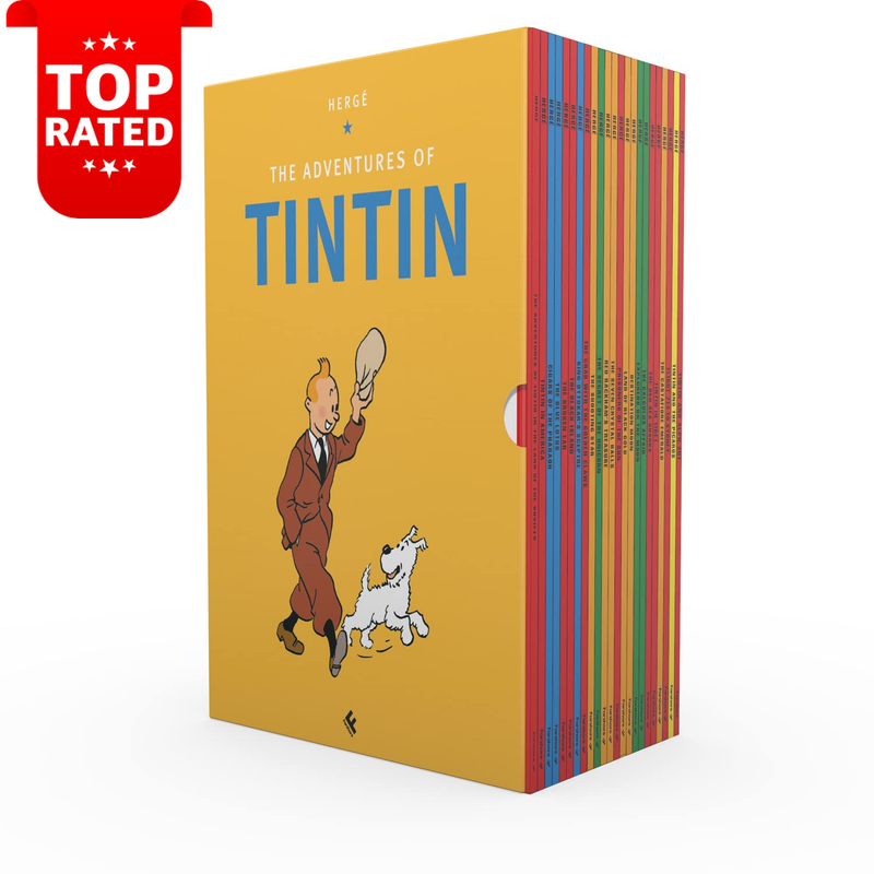 Tintin 23 Book Paperback Box Set Complete Classic Children’s Adventure Series