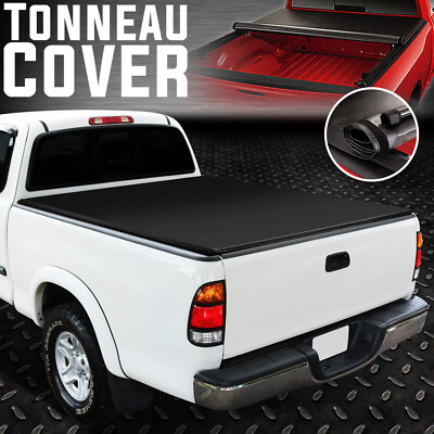 ДЛЯ 2000-2006 TOYOTA TUNDRA 6.5FT TRUCK BED SOFT VINYL ROLL-UP TONNEAU COVER