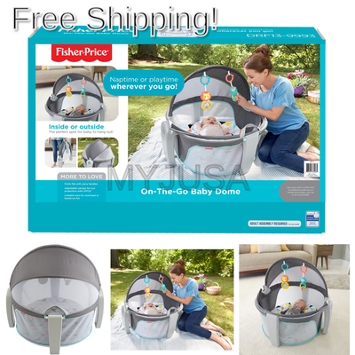 Fisher-Price On-The-Go Baby Dome, White Windmill (Standard Packaging)