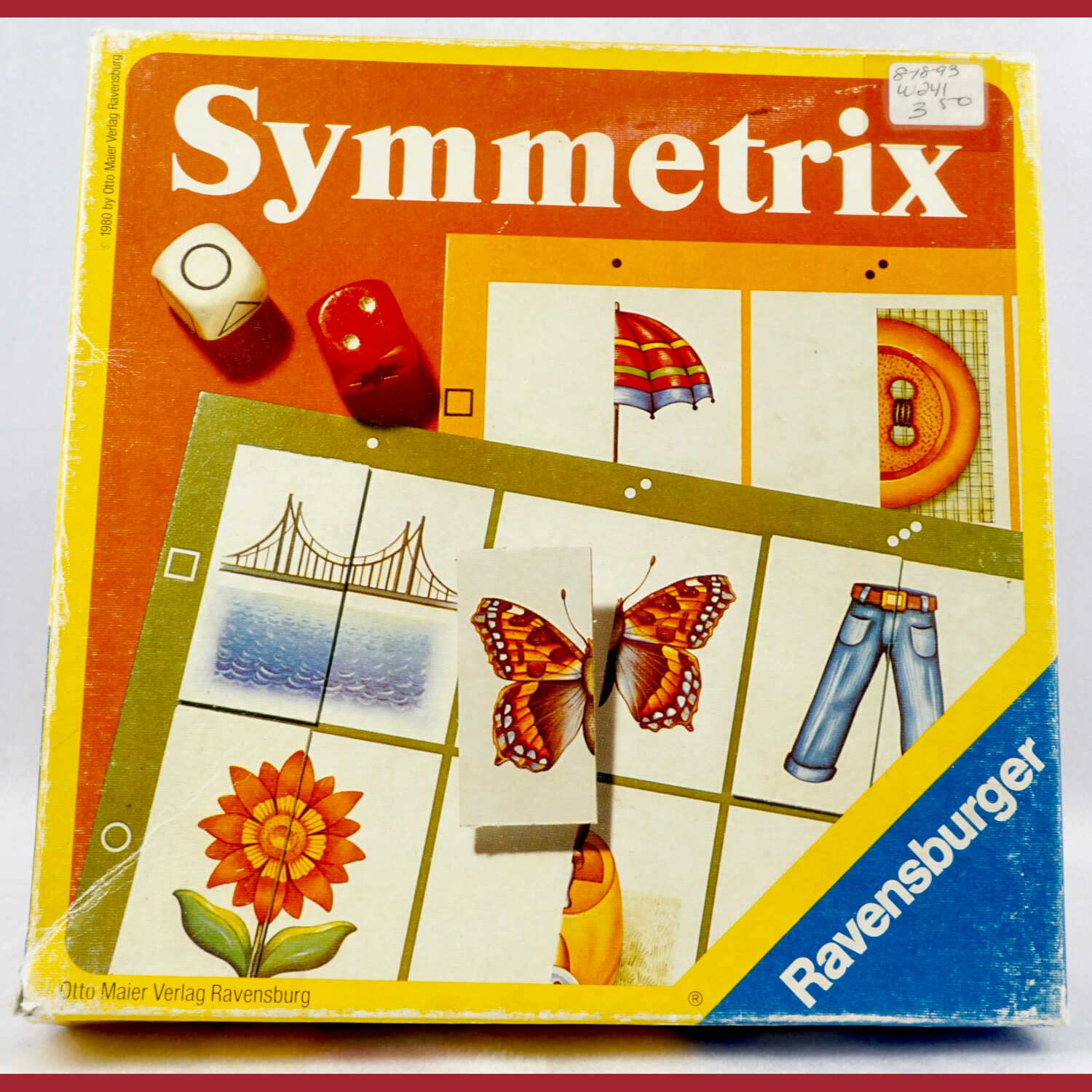 Ravensburger Symmetrix (1980) Vintage Children's Memory Pattern Board Game