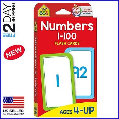 Numbers Flash Cards 0 100 for Kids 4 5 6 Preschool Learning Toddlers Educational