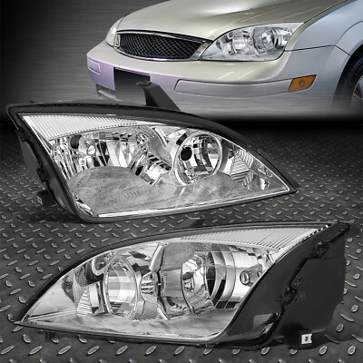 ДЛЯ 05-07 FORD FOCUS CHROME HOUSING ЧИСТЫЙ УГОЛ ФАР ЗАМЕНА ГОЛОВНОЙ ЛАМПЫ