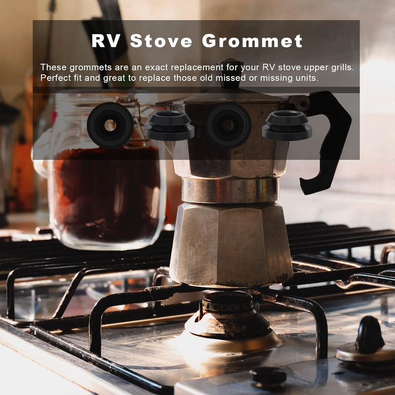 8pcs RV Stove Top Grommets, RV Stove Grommet Kit for Magic Chef and for Atwood S