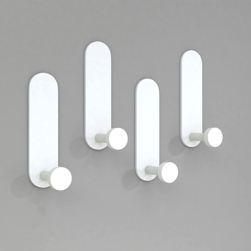 Self Adhesive Hooks, Sticky Wall Hooks, Extra Strong, for Hanging Clothes, Coat,