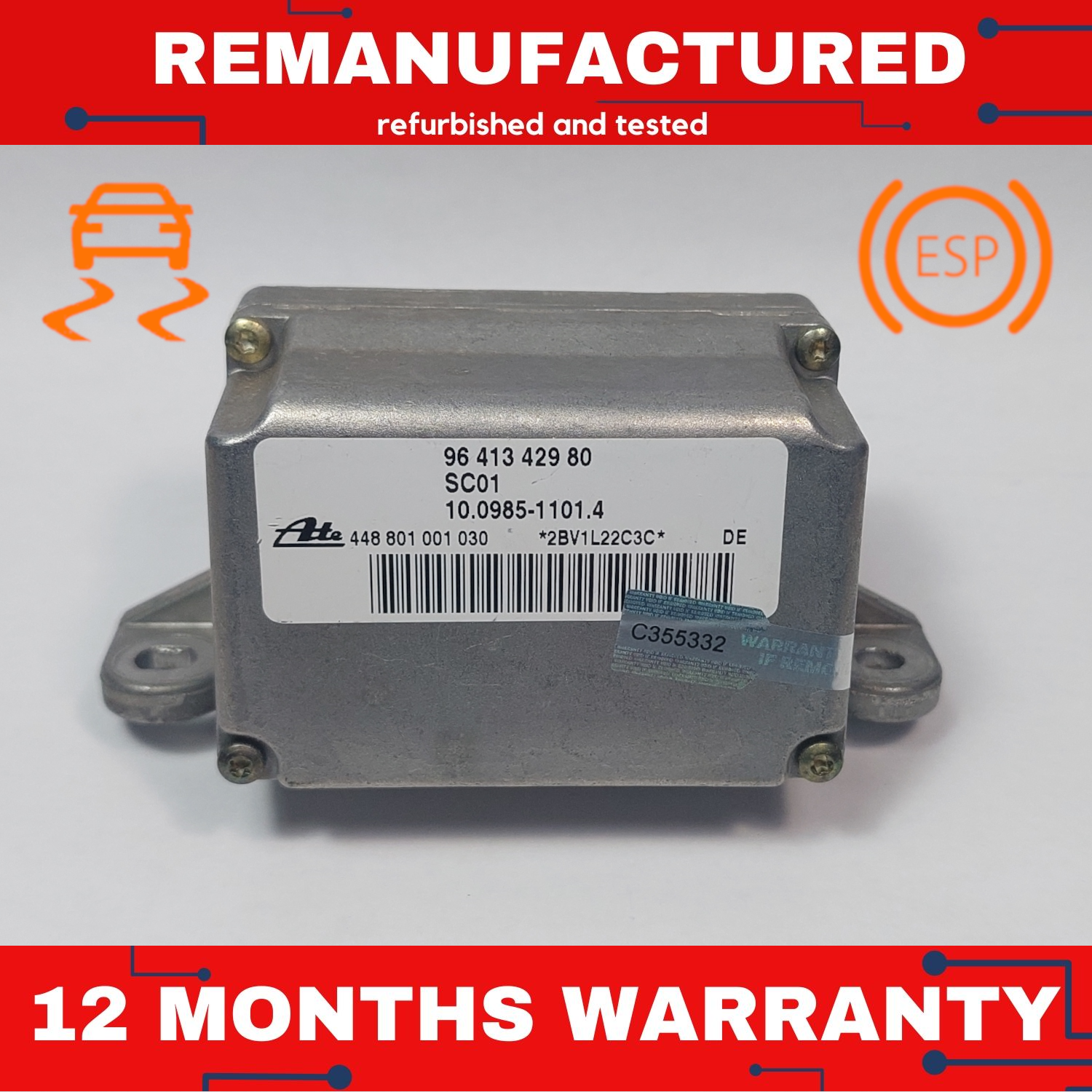 Citroen C5 C8 C3, Peugeot 1007 207 206 GTI ESP Yaw Rate Citroen C5 C8 C3, Peugeot 1007 207 206 GTI ESP Yaw Rate