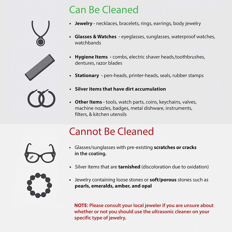 Magnasonic Professional Ultrasonic Jewelry Cleaner Machine for Cleaning Eyegl...