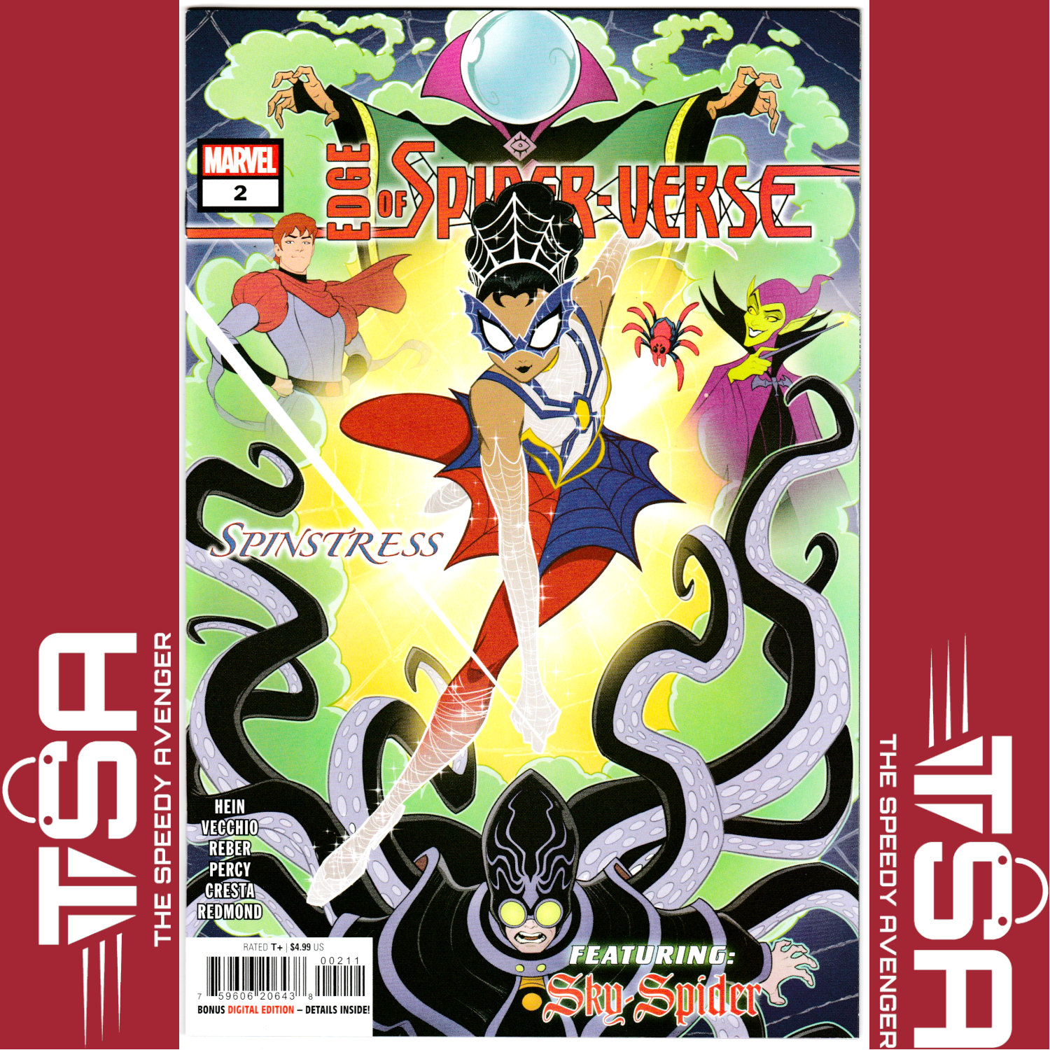 EDGE OF SPIDER-VERSE #2 (Vol 3) Patrick Brown Regular Cover 2023 SKY-SPIDER!