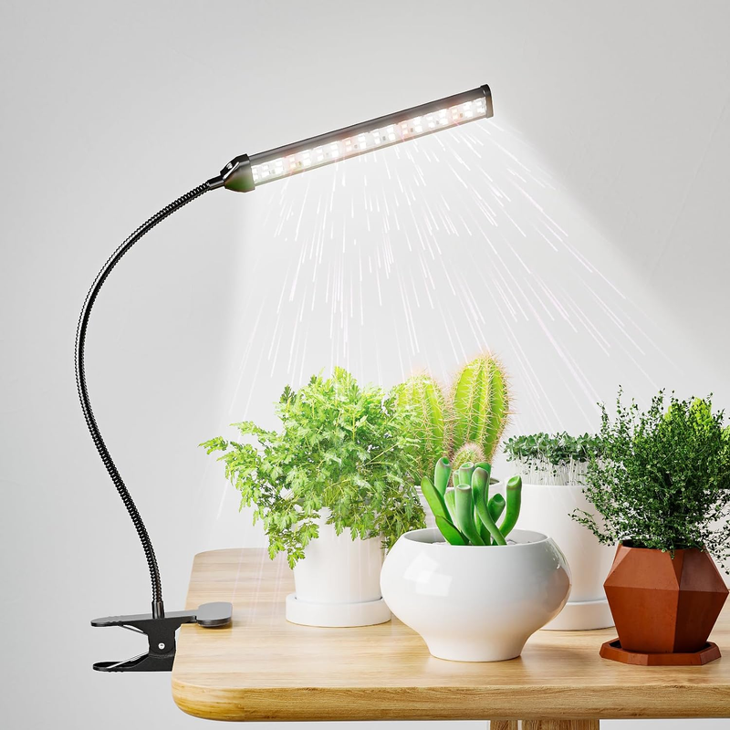 Led Gooseneck Lamp,6500k 50w Full Spectrum 72 Led Plant Lamp Clip-on