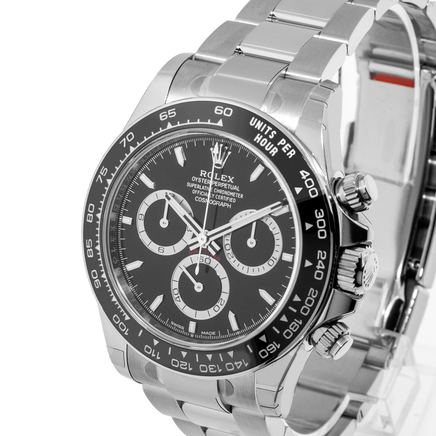 ROLEX デイトナ ブラック ステンレス Rolex Daytona 40mm Stainless Steel Black Dial & Black Bezel