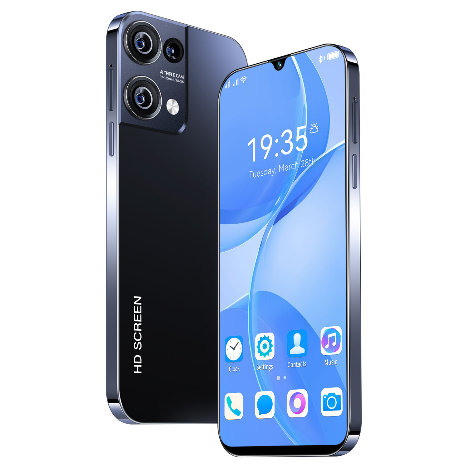 2023 Rino9 Pro 7.3" 16GB+1TB Smartphone Android 13 Unlocked 5G Cheap Smart Phone
