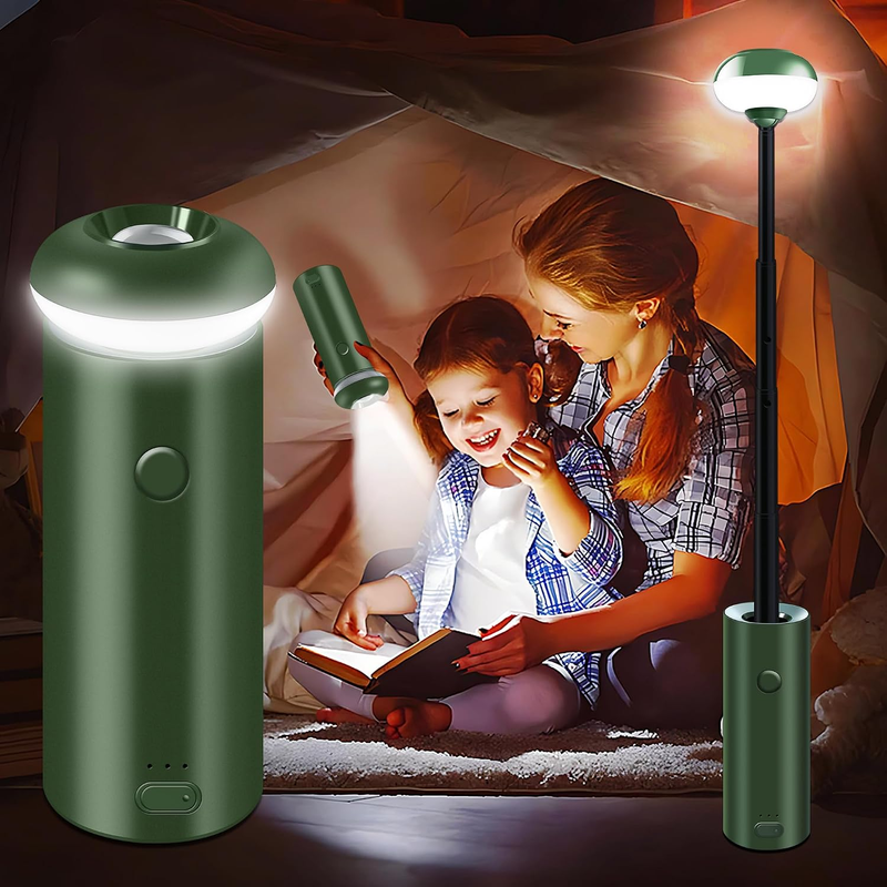 Camping Lantern Telescopic 22 Inch Magnetic USB Rechargeable Power Bank Light