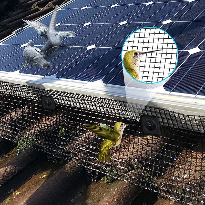 Solar Panel Bird Guard Mesh Solar Critter Guard Solar Panel Pigeon Gu...