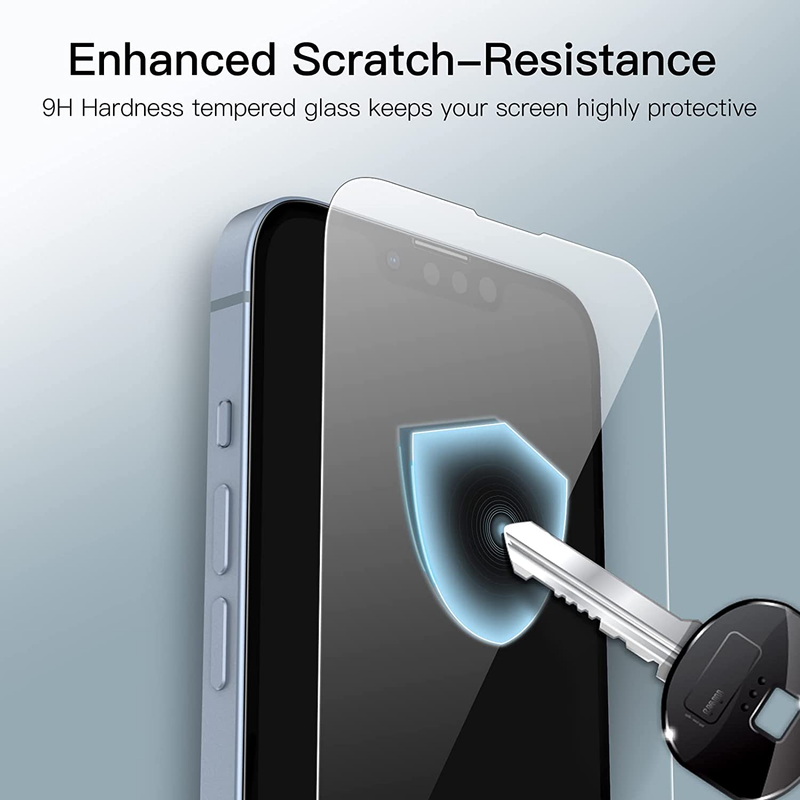 Full Coverage Screen Protector for iPhone 16e 2025, iPhone 14 6.1-Inch, 9H Tempe