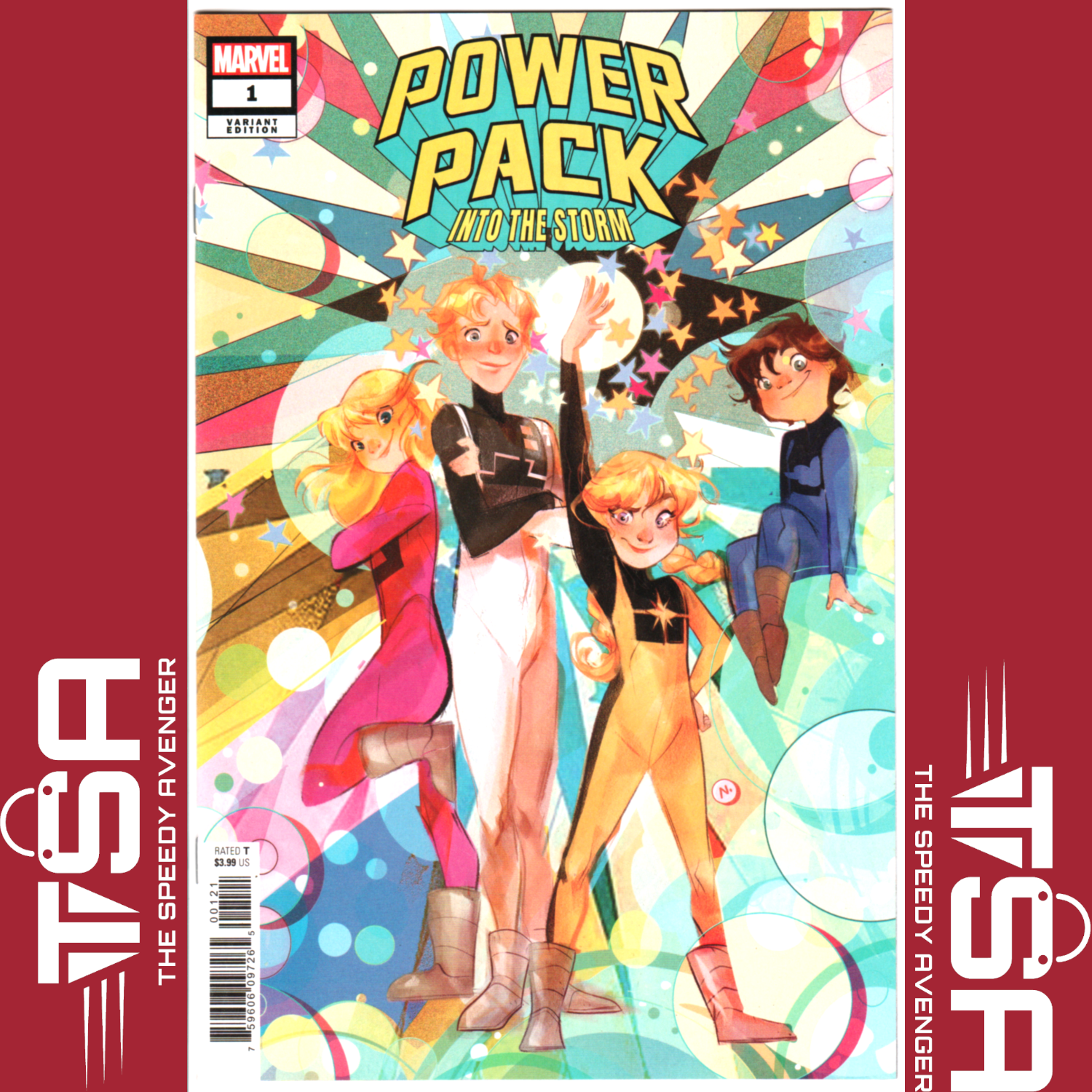 POWER PACK INTO THE STORM #1 Nicoletta Baldari Variant 2024 Marvel Comics
