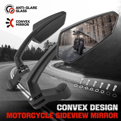 Универсальное антибликовое синее стекло неправильной формы с боковым зеркалом заднего вида для голого велосипеда