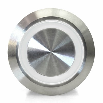 19mm Momentary Billet Buttons with LED White or Orange Ring