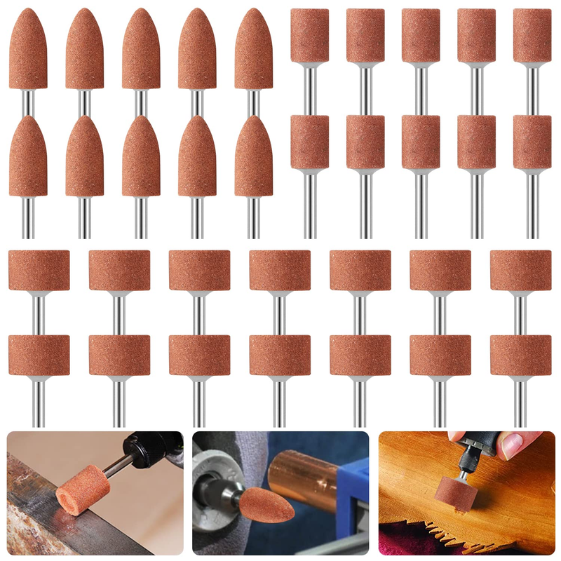 Rotary Tool Grinding Stone Set, 42 Pcs Sanding Drill Bit with 1/8