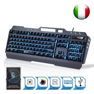 KLIM Lightning - Nuova - Tastiera semi-meccanica QWERTY Ibrida - Scelta (T3o)