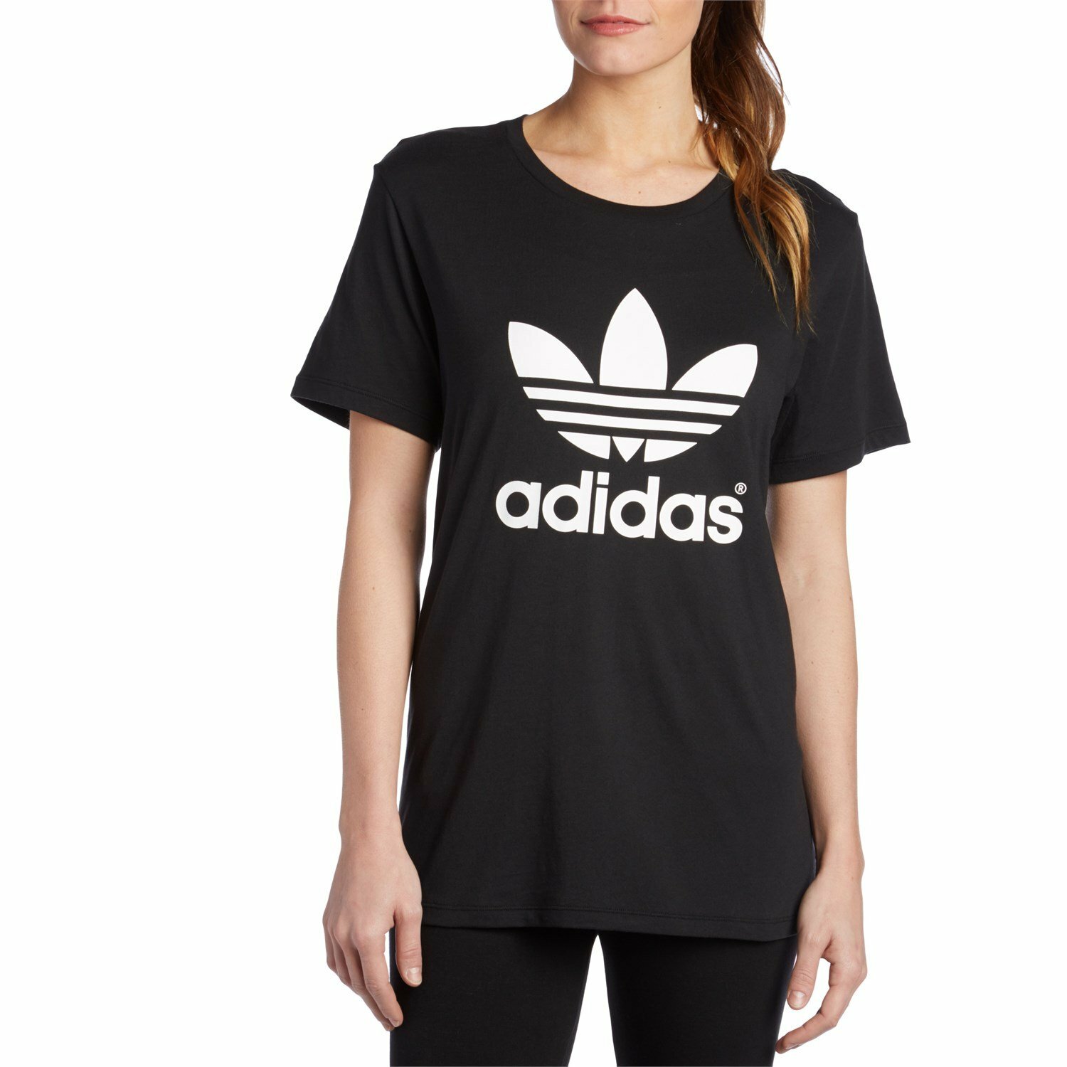 Adidas Women's No Love Club Logo T-Shirt  Black BU4768 Size Small