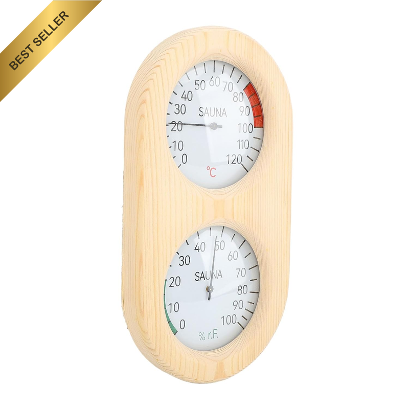 Wall Mounted Sauna Hygrothermograph for Sauna and Steam Room Sauna Room Thermome