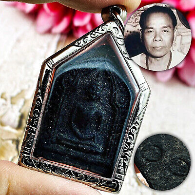 KhunPaen Ac Chum Chikeri Prevent Behind 2Normo Yhan Be2497 Thai Amulet #16895