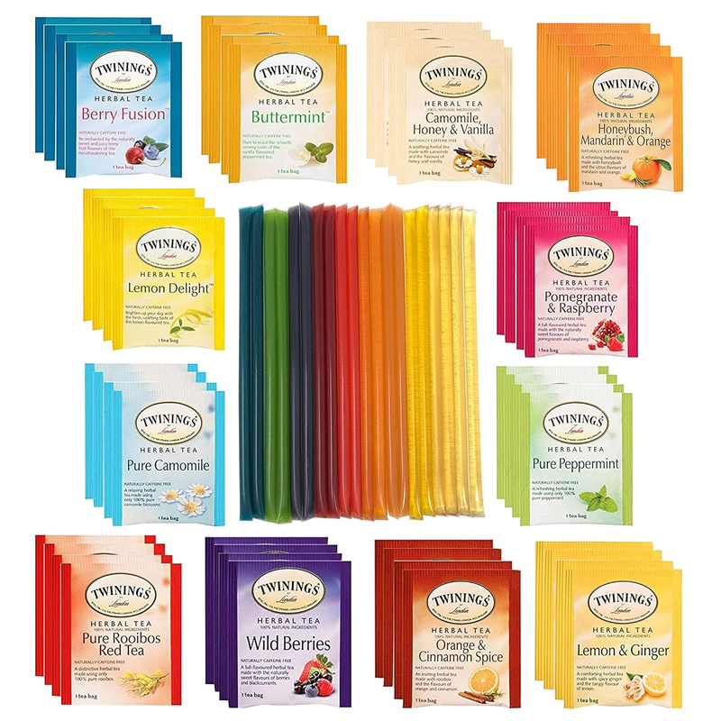 Sampler Set 12 Flavors Assortment 48 Assorted Tea Bags With 