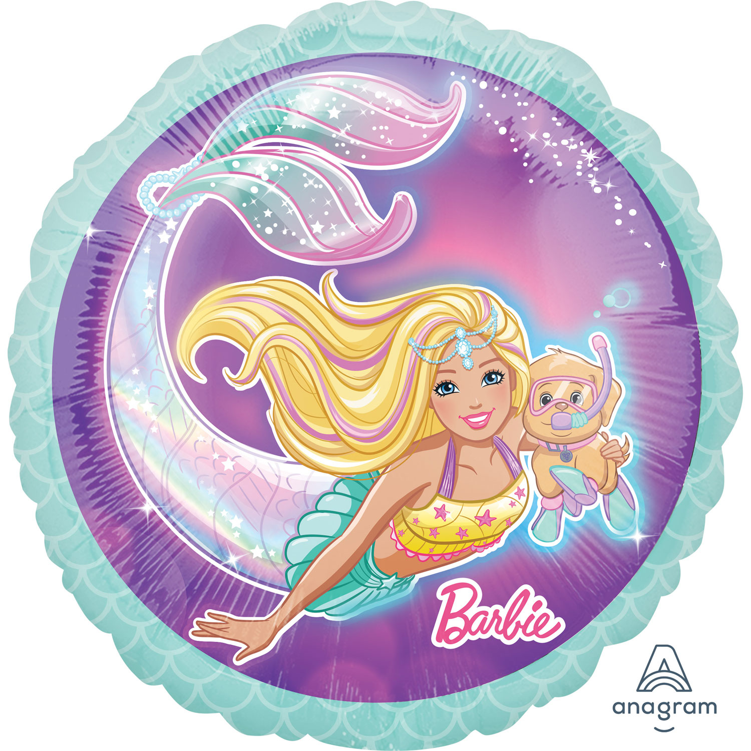 barbie helium balloon