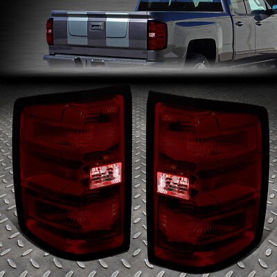 ДЛЯ ПАРЫ 14-19 SILVERADO ДЫМОВАЯ ЛИНЗА ЗАДНЕГО ФОНАРЯ СТОП-СИГНАЛА С ЖГУТОМ ПРОВОДОВ