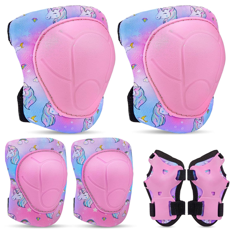 MULTI CHOICES✅ Knee Pads and Elbow with Wrist Guard Protective Roller Skates 3~8