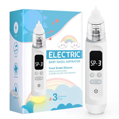 Nasal Aspirator for Baby, Bivni Electric Baby Nose Sucker with Adjustable 3 Leve