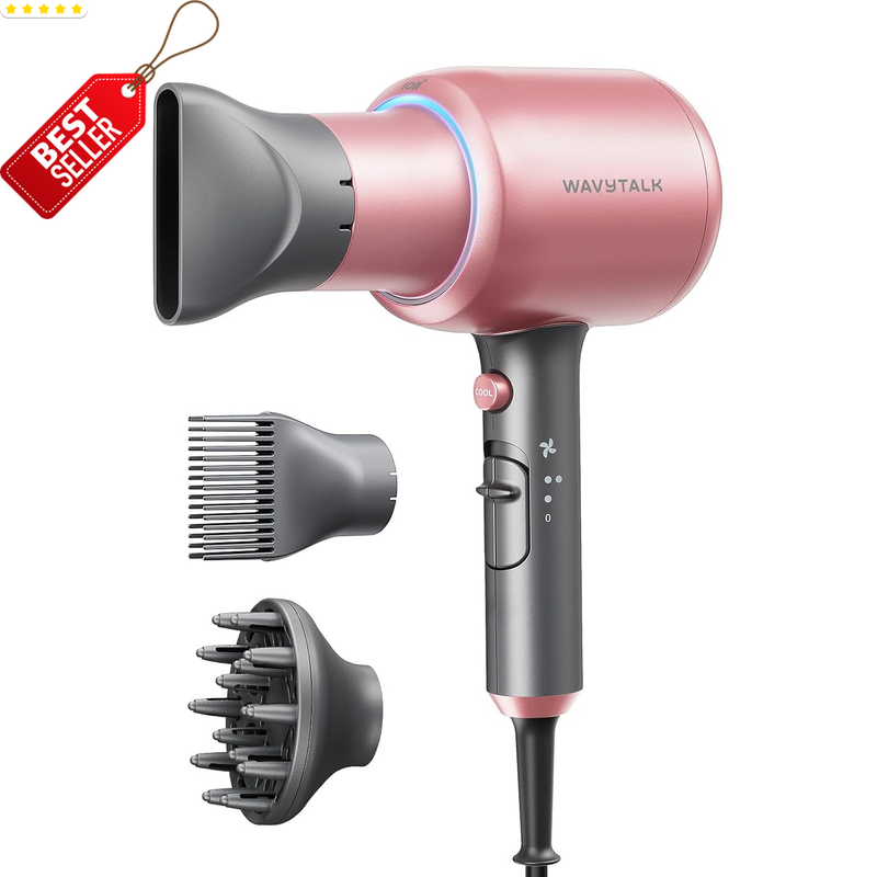 Ionic Hair Dryer 1875W Professional Blow Dryer with Diffuser Ceramic Fast Dry US