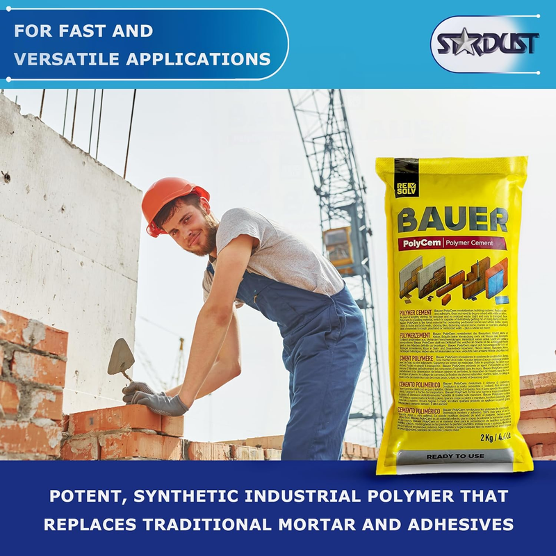 Bauer Instant Polymer Cement 4-Pack, Ready-To-Use Alternative to Mortar ...