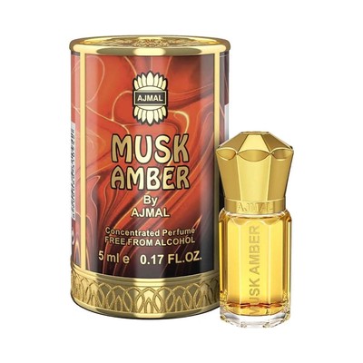 Ajmal MUSK AMBER Non-Alcoholic Concentrated Perfume Long Lasting Attar For Men