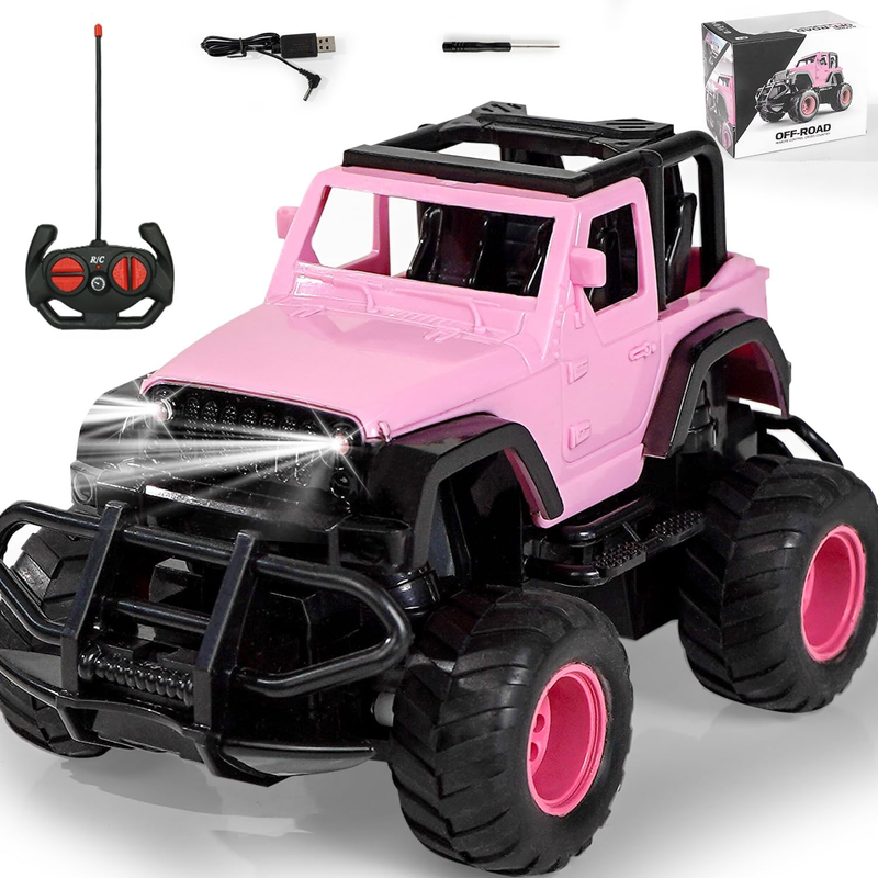 Rc Stunt Car, 1:32 Monster Jam Trucks With Headlight