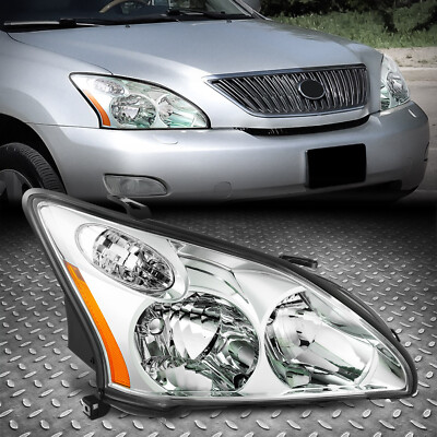 Для 04-09 Lexus RX330 RX350 OE Style Правая боковая хромированная/Янтарная фара головного фонаря