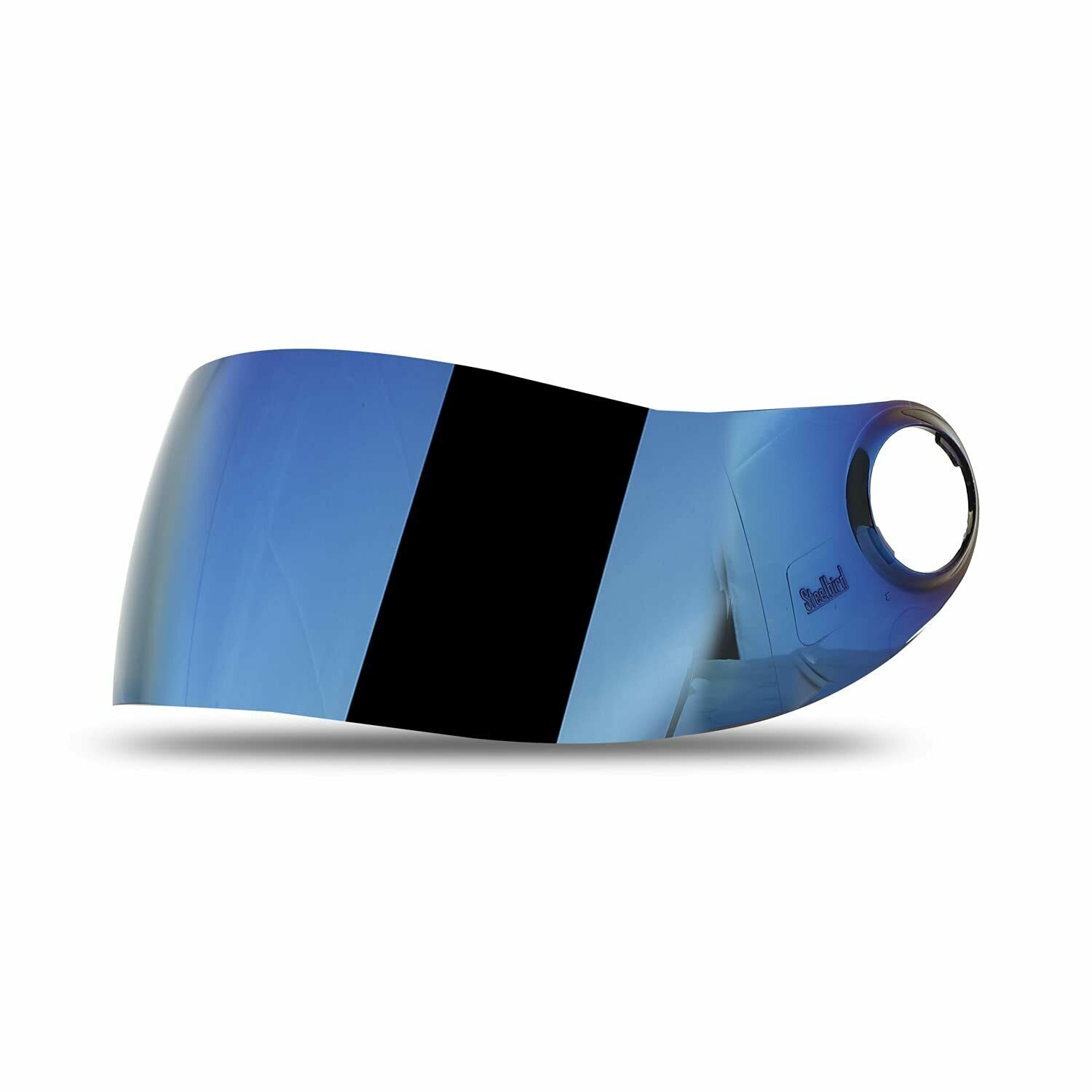 Helmet Visor Chrome Blue Visor For Steelbird SBH-17 Model Helmets 