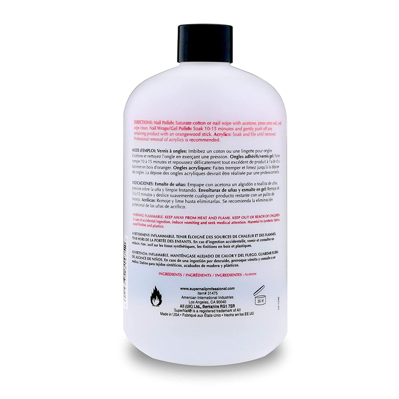 Pure Acetone, as SHOWN 16 Fl Oz