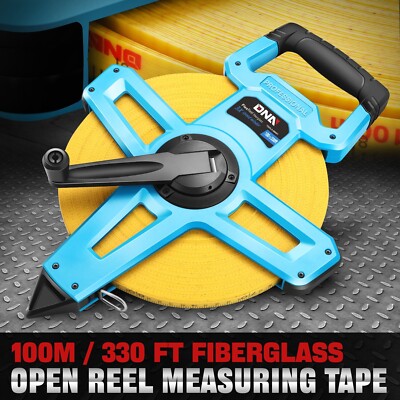 Катушка для измерения рулетки из стекловолокна с открытой катушкой длиной 100 М/300 футов для подрядчиков