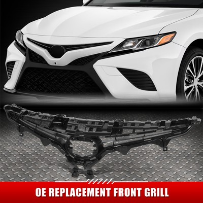 Для 18-20 Toyota Camry Hybrid SE в стиле OE Передняя верхняя решетка радиатора с эмблемой