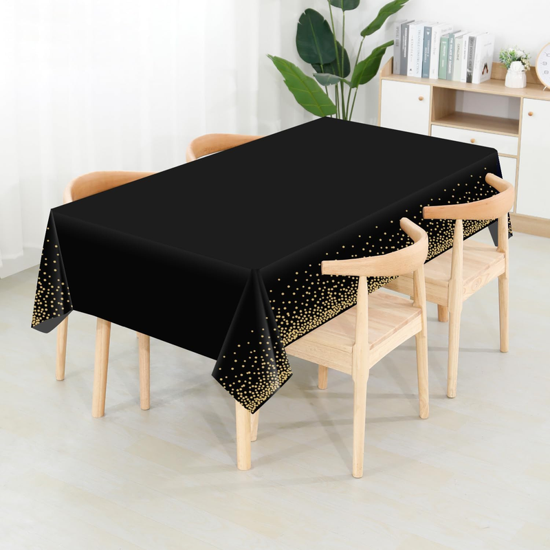 54 Inch X 100 Feet Plastic Table Cover Roll Disposable Tablecloth with Slide Cut
