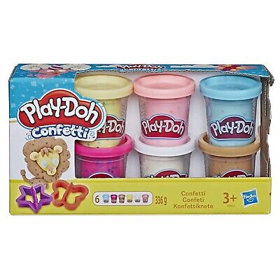 Play-Doh Confetti Collection, 6 Pack of 2-Ounce Cans, Kids T