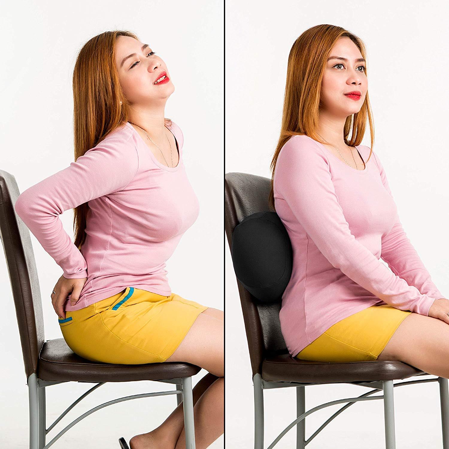 Microbead Squishy Hypoallergenic Post Surgery Roll Pillow With Removable Cover