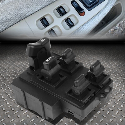 ДЛЯ 90-97 HONDA ACCORD СЕДАН УНИВЕРСАЛ ГЛАВНЫЙ ВЫКЛЮЧАТЕЛЬ СТЕКЛОПОДЪЕМНИКА С ЛЕВОЙ СТОРОНЫ